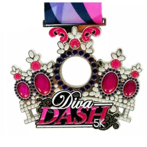 Medalla de Metal Personalizada de Aleación de Zinc para Maratón Femenino, Medalla de Premio para Corredoras, Medallas Deportivas Personalizadas - Product Image 5