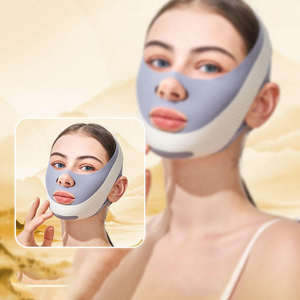 حزام تنحيف الوجه بدون ألم، شريط تشكيل الوجه على شكل V، ضمادة رفع الوجه، ملصق إزالة التجاعيد، حزام رفع الذقن على شكل V - Product Image 2