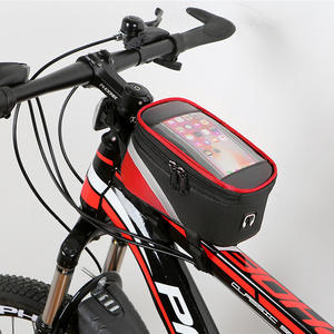 Cycling Gear Mountain <b>Bike</b> Phone Bag PU Touchscreen Water-Repellent With Cell Phone <b>Pocket</b> Detachable Strap - Product Image 2