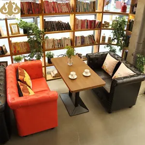 Foshan factory Modern European style pu leather KTV restaurant sofa