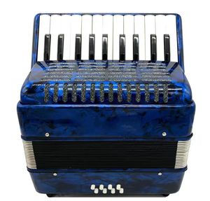 Accordéon chromatique à 22 touches et <span class=keywords><strong>8</strong></span> basses avec étui rigide en ABS portable - Product Image 1
