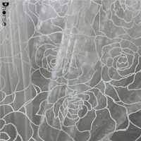 Dentelle à paillettes et tulle à motif de rose scintillante en gros personnalisée