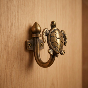 AK Brass Tortoise Safari Design Brass Wall <b>Hook</b> Gold Finish Metal <b>Decorative</b> <b>Coat</b> Hanger Wall Mounted <b>Hook</b> for Home Decor - Product Image 4
