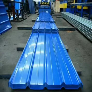 แผ่นหลังคาเหล็กลูกฟูกเคลือบสังกะสีรีดร้อน PPGI หนา 0.22-0.25 มม. ได้รับการรับรองมาตรฐาน CE/ISO 9001 เคลือบสี - Product Image 6