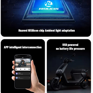 Cámara de Tablero Universal para Motocicleta 1080P, Espejo <span class=keywords><strong>Retrovisor</strong></span> con Alimentación USB, Grabación en Bucle, Cámara DVR Impermeable para Motocicleta para Mayor Seguridad al Conducir - Product Image 6