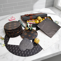 Papier d'emballage alimentaire double face écologique et résistant à la graisse pour chocolat, vente directe du fabricant pour l'emballage