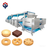 Ligne de production de biscuits complète entièrement automatique avec refroidissement intégré, norme mondiale d'exportation, temps d'arrêt maximal