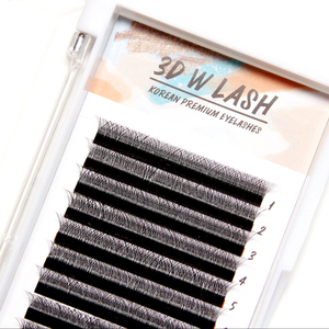 Bán Buôn Hàn Quốc 3D W Lash Mở Rộng 0.07Mm D Curl <span class=keywords><strong>Pre</strong></span> Phồng Matte Khối Lượng Lông Mi Clover Hình Dạng Dễ Dàng Quạt - Product Image 5