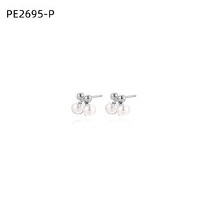 ต่างหูแฟชั่น DE PERLAS รุ่น PE2695 สำหรับผู้หญิง เครื่องประดับคุณภาพสูง - Product Image 1