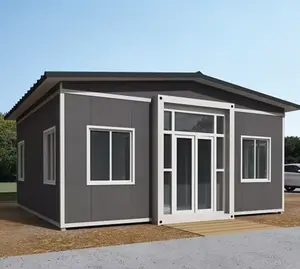 Desain baru Cina pemasok custom 20ft 40ft dapat diperluas wadah lipat rumah rumah rumah prefab kamar tidur lipat rumah lipat kecil