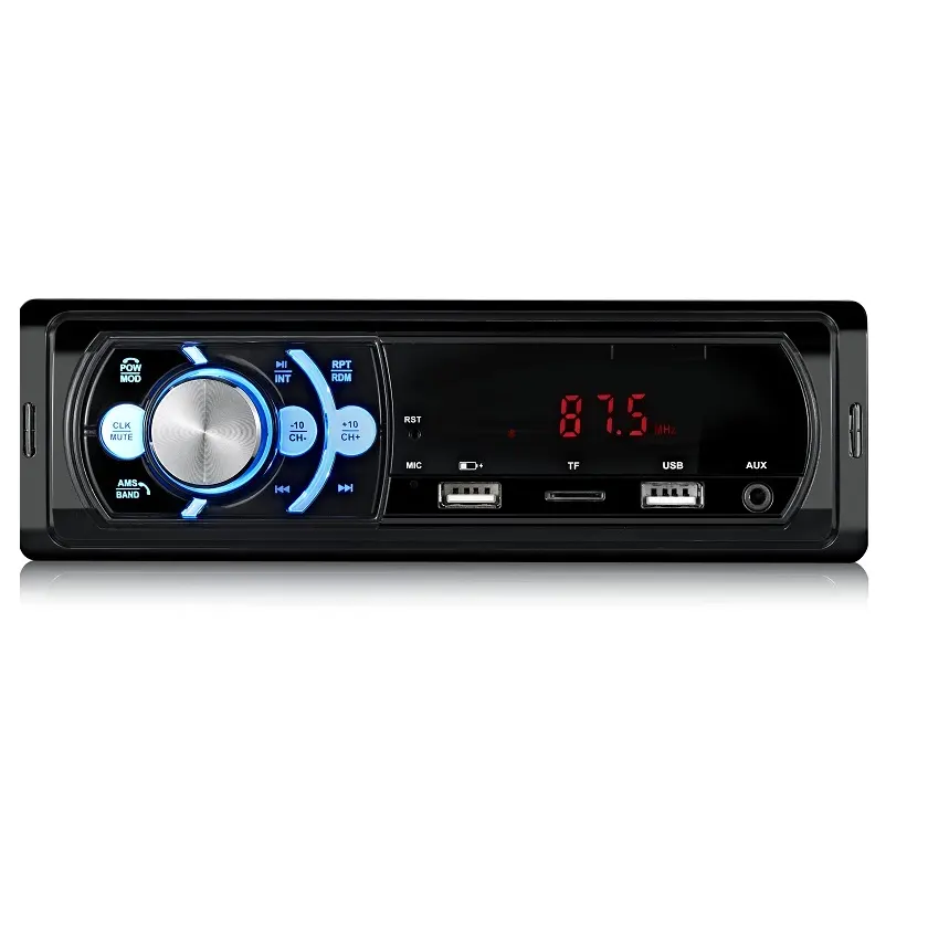 Digital BT Hands Free Call FM Multimedia Player 1Din Car Radio Stereo Player MP3 with In Dash AUX Input