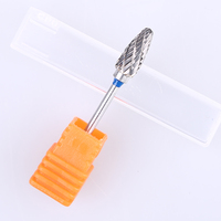 Broca de cono fino para uñas, brocas cónicas de carburo de 15mm a prueba de polvo, herramientas de eliminación de limpieza de cutículas de esmalte de Gel de manicura de 3/32"