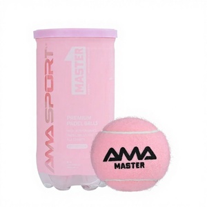 Pallina da Padel di Alta Qualità con Logo Personalizzato, in Gomma Rosa e Imbottitura in Lana, Cucita a Macchina, 65mm, per Allenamento <span class=keywords><strong>Cricket</strong></span>, Utilizzabile con Entrambe le Mani, Resistente - Product Image 4