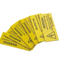 Kits de etiquetas de plástico ABS solar, doble color, grabado, fabricación personalizada