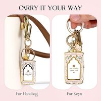 Porte-clés islamique en métal noble avec breloque émaillée et pendentif lune étoile pour femmes et hommes, cadeau, logo personnalisé, commande en gros