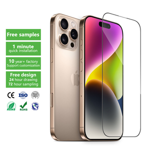 משלוח מהיר HD ברור טלפון נייד עבור iphone זכוכית מזג עבור iPhone 16 15 14 13 11 מגן מסך פרו - Product Image 1