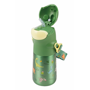 PINKAH <span class=keywords><strong>Dinosaure</strong></span> 470ML 19OZ Bouteille isotherme en acier inoxydable pour enfants avec paille et sangle d'épaule pour l'école - Product Image 5