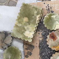 Sous-verre décoratif en coquille de Calacatta Viola Stonekocc, artisanat en pierre naturelle, onyx blanc et vert, Calacatta Rossa