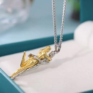 Nuovo gioiello coppia abbraccio collana di san valentino creativo abbraccia baci catena in acciaio inox catena di rame ciondolo collana - Product Image 4