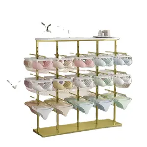 Factory Direct Commercial Floor Type Underwear Customized Sexy Body Shape Metal Bra Rack Display Racks Bikini Brand Shop