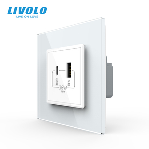 <span class=keywords><strong>Cargador</strong></span> de Pared LIVOLO Tipo 86 Estándar del Reino Unido, 36W, USB A+Tipo C, Doble Puerto, Enchufe de Carga para Teléfono, Alta Seguridad, para Viviendas y Apartamentos - Product Image 1