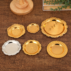 Sottopentola di Lusso Leggero per Caffè, Tè, Snack, Frutta e Dessert, <span class=keywords><strong>Vassoio</strong></span> Vintage Goffrato per Uso Domestico - Product Image 2
