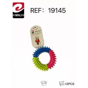 Dog Toy Durable Teething Ring For Puppies Colorful Rubber Chew Toy 12Pcs Pack - Product Image 2