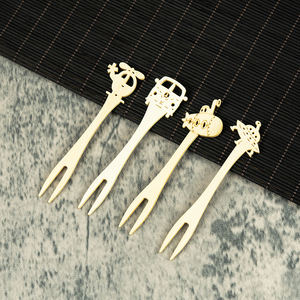 Palillos <span class=keywords><strong>de</strong></span> Bambú Desechables con Forma <span class=keywords><strong>de</strong></span> <span class=keywords><strong>Piña</strong></span> y Frutas para Niños, Venta al Por Mayor - Product Image 2