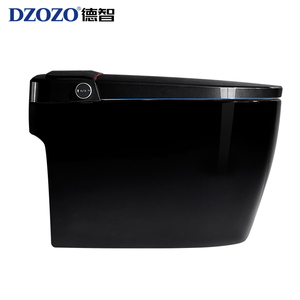 Robinet de bidet monobloc avec pulvérisateur électrique, toilettes intelligentes à siège allongé chauffant, siphon en S, fixation au sol, veilleuse - Product Image 4