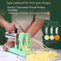 Cortador de Verduras Eléctrico Portátil, Cuerpo de ABS Fácil de Limpiar, Máquina Multifuncional para Cortar Zanahorias y Repollo