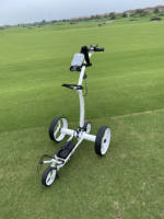 Chariot de golf électrique à batterie lithium 24V DC à double poignée avec télécommande