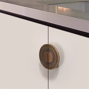 Nordic Minimalist Zinc Alloy Paired Semicircular Durable <b>Cabinet</b> Door Handle New Chinese Style Drawer Wardrobe Furniture Golden - Product Image 4