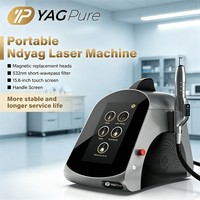 Perfectlaser - Laser Nd Yag portable multifonctionnel - 5 têtes magnétiques - 110V 220V - Machine à laser indolore pour salon de beauté - Élimination des tatouages