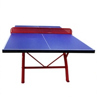 Table de ping-pong d'extérieur en panneaux SMC, pliable, pour divertissement et exercice, fabriquée en Chine