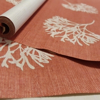 Zhenling – papier peint en sisal rouge naturel pour décoration intérieure