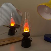 Décoration créative Bougeoir sans flamme Lampe Calcifer en plastique avec pile bouton