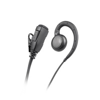 Radio bidirectionnelle de style Motorola RayTalk EM-3327 avec écouteur en forme de C et écouteurs TWS à réduction de bruit PTT Noir