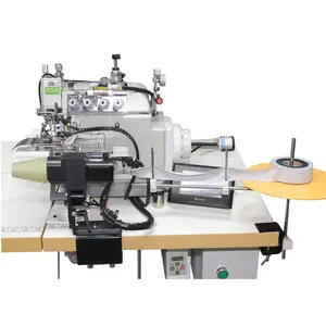 Auto Collar Machine (colarinho traseiro) Alta velocidade cilindro automático cama colar industrial overlock máquina de costura industrial