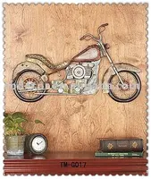 Decoración de pared de hierro para motocicleta, nuevo diseño