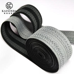 Высококачественная эластичная лента из мягкого полиэстера с жаккардовым узором и индивидуальным логотипом для фитнес-белья и спортивной одежды - Product Image 3