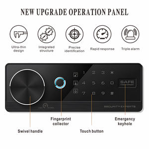 Slimme Vingerafdrukpistool Kluis Voor Geld Sleutel Hotel Home Office Digitale Kluis Juwelier Grote Kluisje - Product Image 6