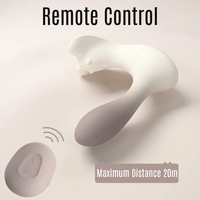 Vibrateur portable télécommandé 20m avec application, mini-programme, double stimulation, conception divisée, invisible pour femme