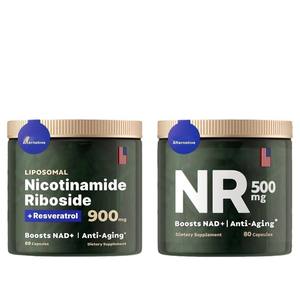 Capsules de nicotinamide riboside et de resvératrol les plus vendues - Complément alimentaire pour améliorer la densité osseuse, 80 comprimés - Product Image 5
