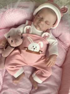 ตุ๊กตาเด็กทารกทำจากผ้าฝ้ายอินเดีย ยางพาราแอฟริกัน ซิลิโคนแท้ ดื่มน้ำได้ รุ่นแฟชั่นคริสต์มาส - Product Image 5