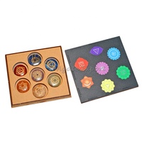 Juego de Siete Chakras a Precio Económico, Piedras Preciosas Minerales Naturales, Piedras Curativas de Cristal, Estilo Amoroso Ecológico, Forma Libre, Decoración del Hogar