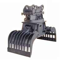 JISAN Grappin de démolition rotatif à 360 degrés avec moteur électrique pour mini-excavatrices de 4 à 26 tonnes, accessoire de tri de ferraille, mâchoire de 2700 mm