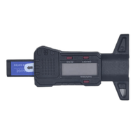 Jauge numérique de profondeur de la bande de roulement des pneus avec écran LCD et conversion en pouces et en millimètres, outil de test pour les pneus de voiture, de moto et de camion