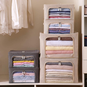 amazono hot Home Storage Organizer Non Woven Fabric Under Bed Clothes Large Quilt quilt storage bag home storage & organization