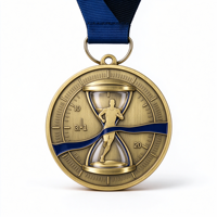Médaille personnalisée des Forces Armées Norvégiennes pour les sports militaires, pour les commémorations militaires et des anciens combattants, badges de récompense à ruban coloré