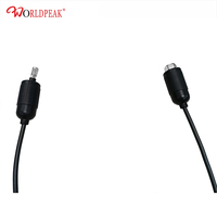 Kabel Jumper Superflex 3 m 1/4 4.3-10 Male ke NEX10 Male, Kabel Feed Fleksibel untuk Pemasangan Radio Seluler Kecil